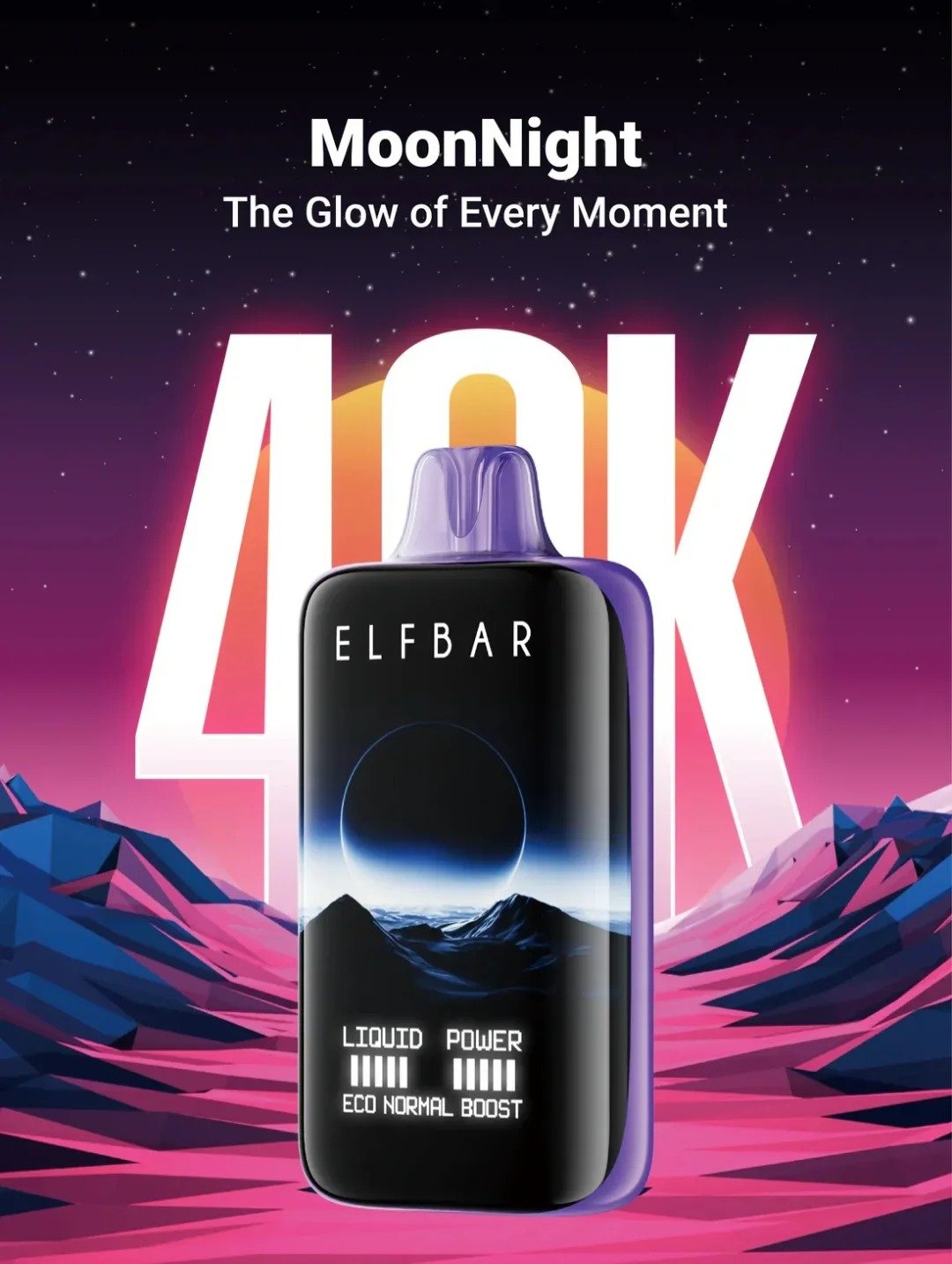 ELF-BAR-MOON-NIGHT-40000-PUFF wholesale disposable vapes with flavor switching and best brand disposable vapes