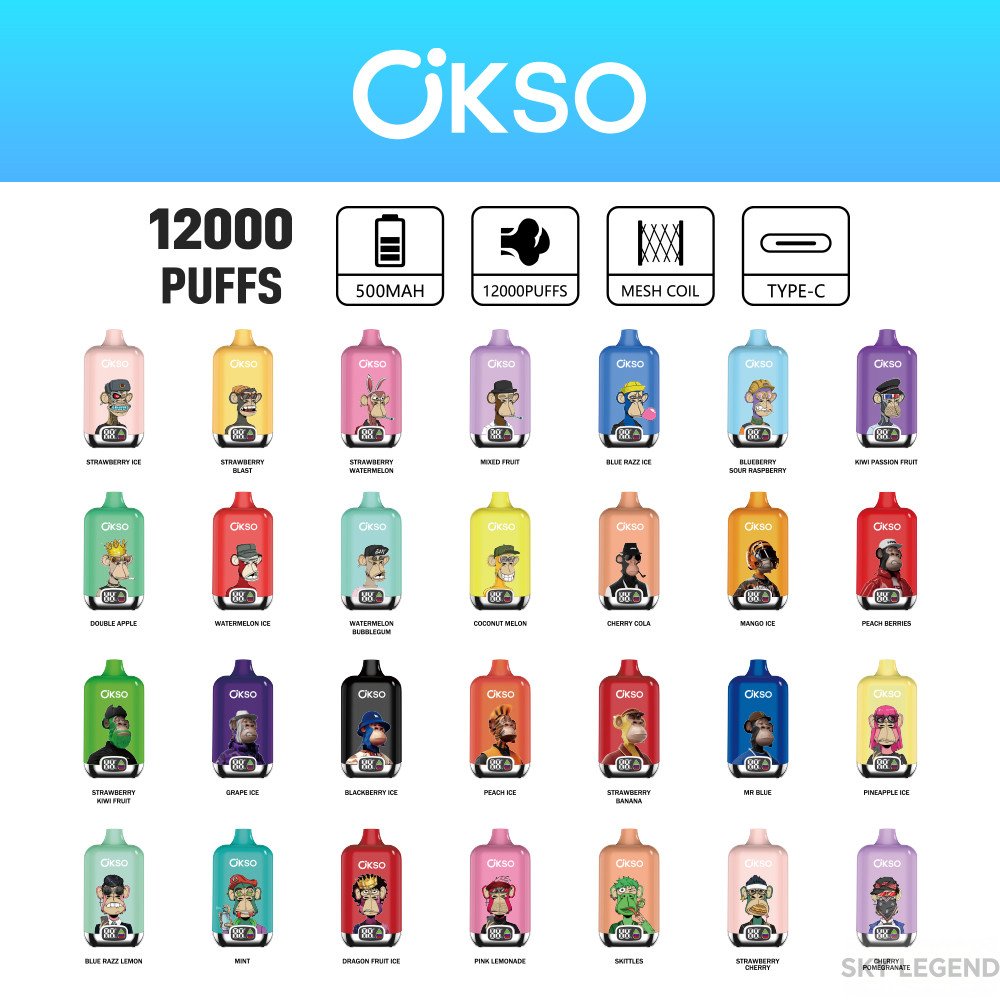 OKSO-DIJITAL-BOX-12000-PUFF wholesale disposable vapes with flavor switching