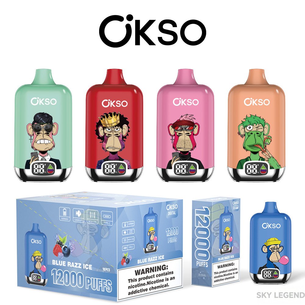 OKSO-DIJITAL-BOX-12000-PUFF wholesale disposable vapes with flavor switching