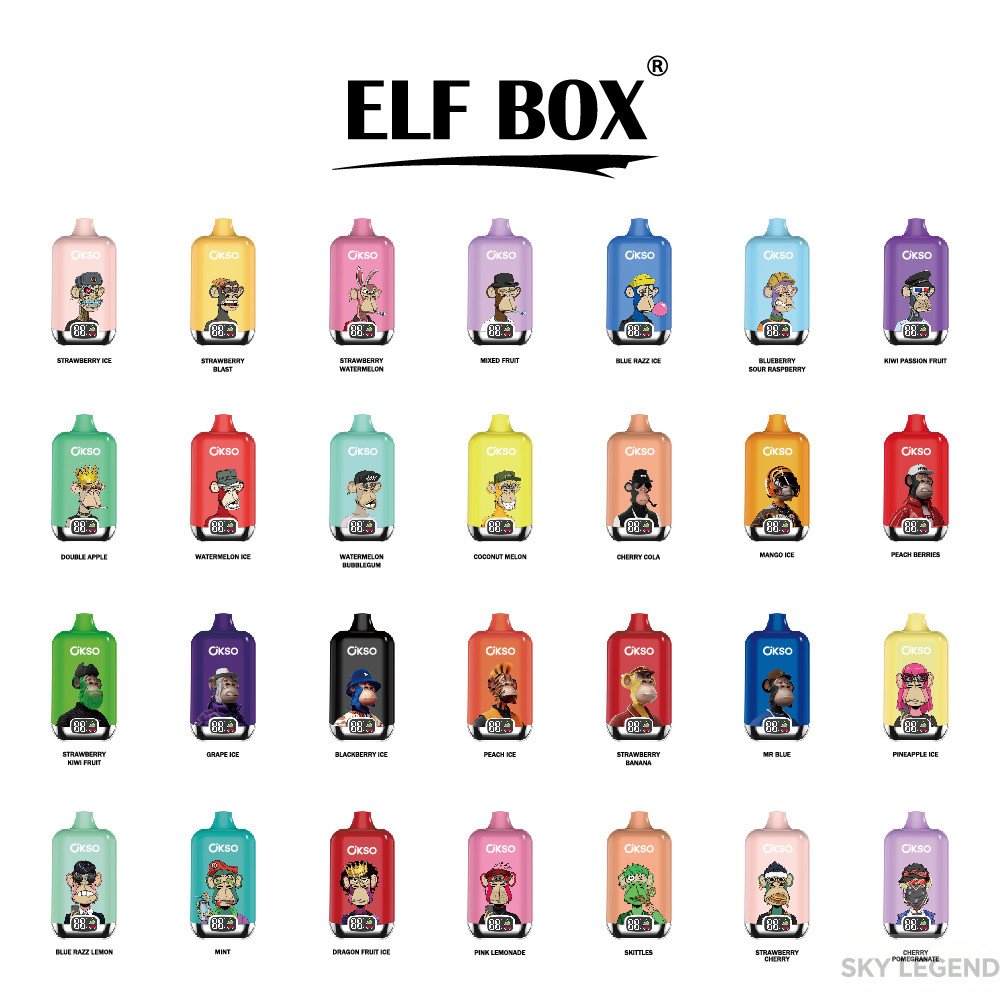 OKSO-DIJITAL-BOX-12000-PUFF wholesale disposable vapes with flavor switching